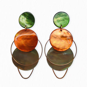 Boucles d'oreilles nacre Reine