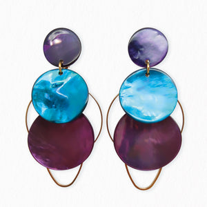 Boucles d'oreilles nacre Reine