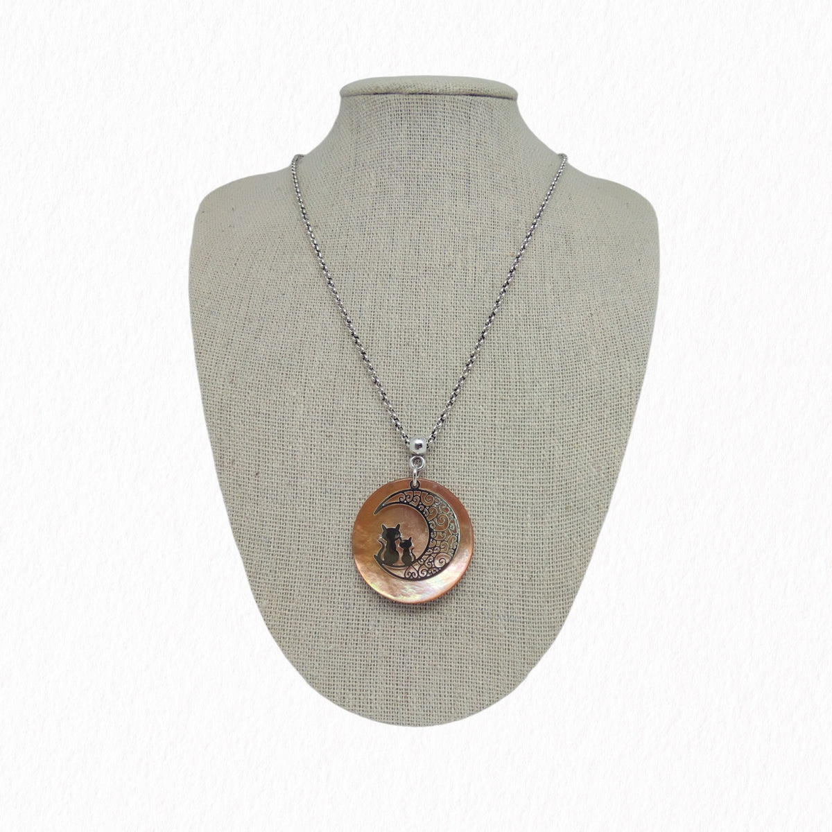 Collier Chats sur la lune