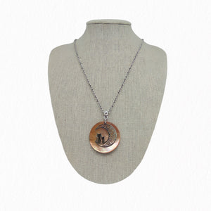 Collier Chats sur la lune