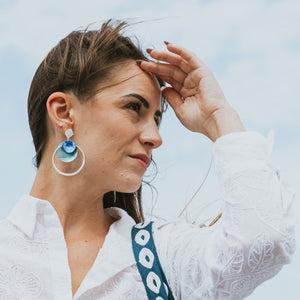 Boucles d'oreilles Romane argentée