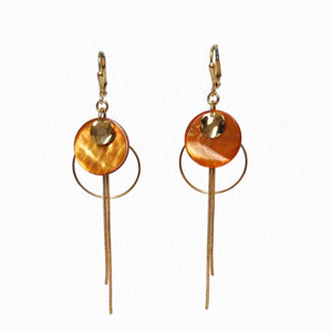 Boucles d'oreilles en nacre Dormeuses Lou