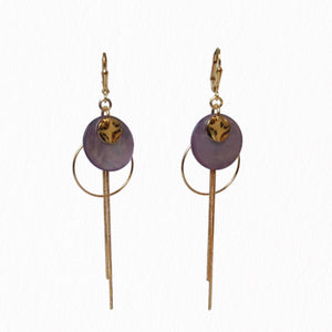 Boucles d'oreilles en nacre Dormeuses Lou