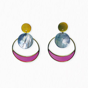 Boucles d'oreilles Nacre Luna