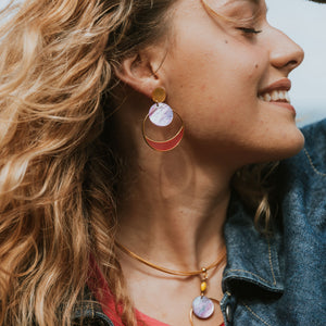 Boucles d'oreilles Nacre Luna