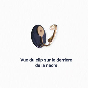 Boucles d'oreilles nacre Reine