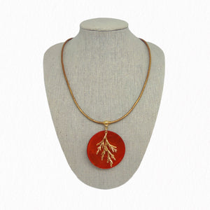 Collier nacre orange La Petite Sardine