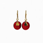 Boucles d'oreilles nacres Coeur Noa