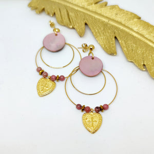 Boucles d'oreilles Coeur