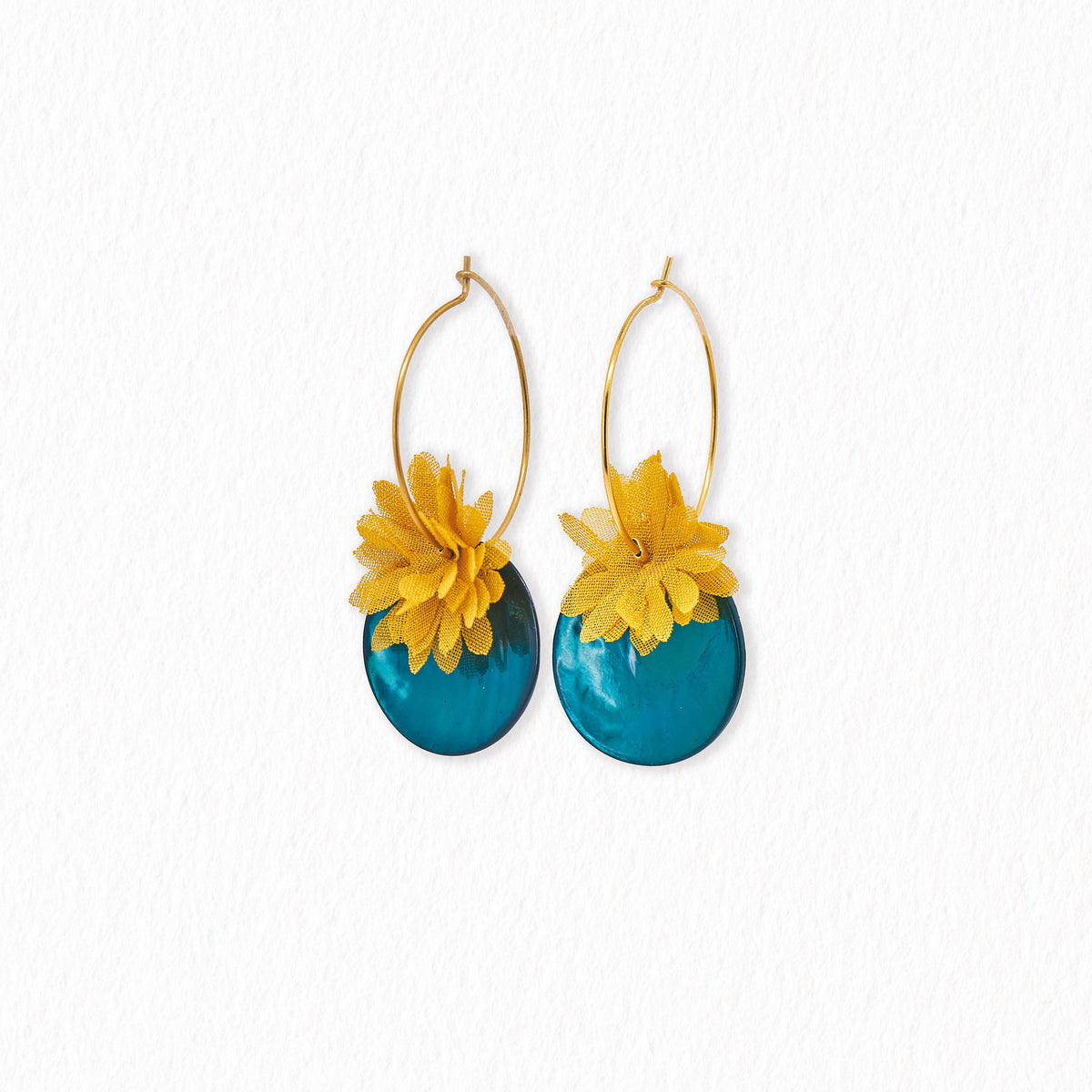 Boucles d'oreilles Pompon