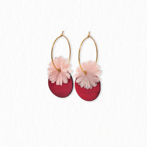 Boucles d'oreilles Pompon