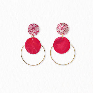 Boucles d'oreilles motifs gravés