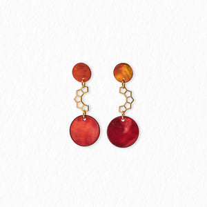 Boucles d'oreilles Face à face