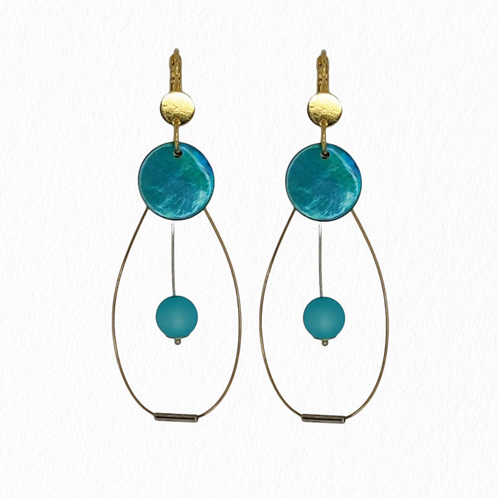 Boucles d'oreilles Lagon