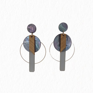 Boucles d'oreilles Bois