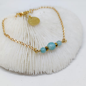 Bracelet perles amazonite